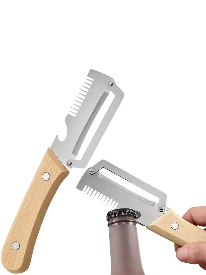 Dropfilterstore 2-in-1 Vegetable Peeler & Bottle Opener,
