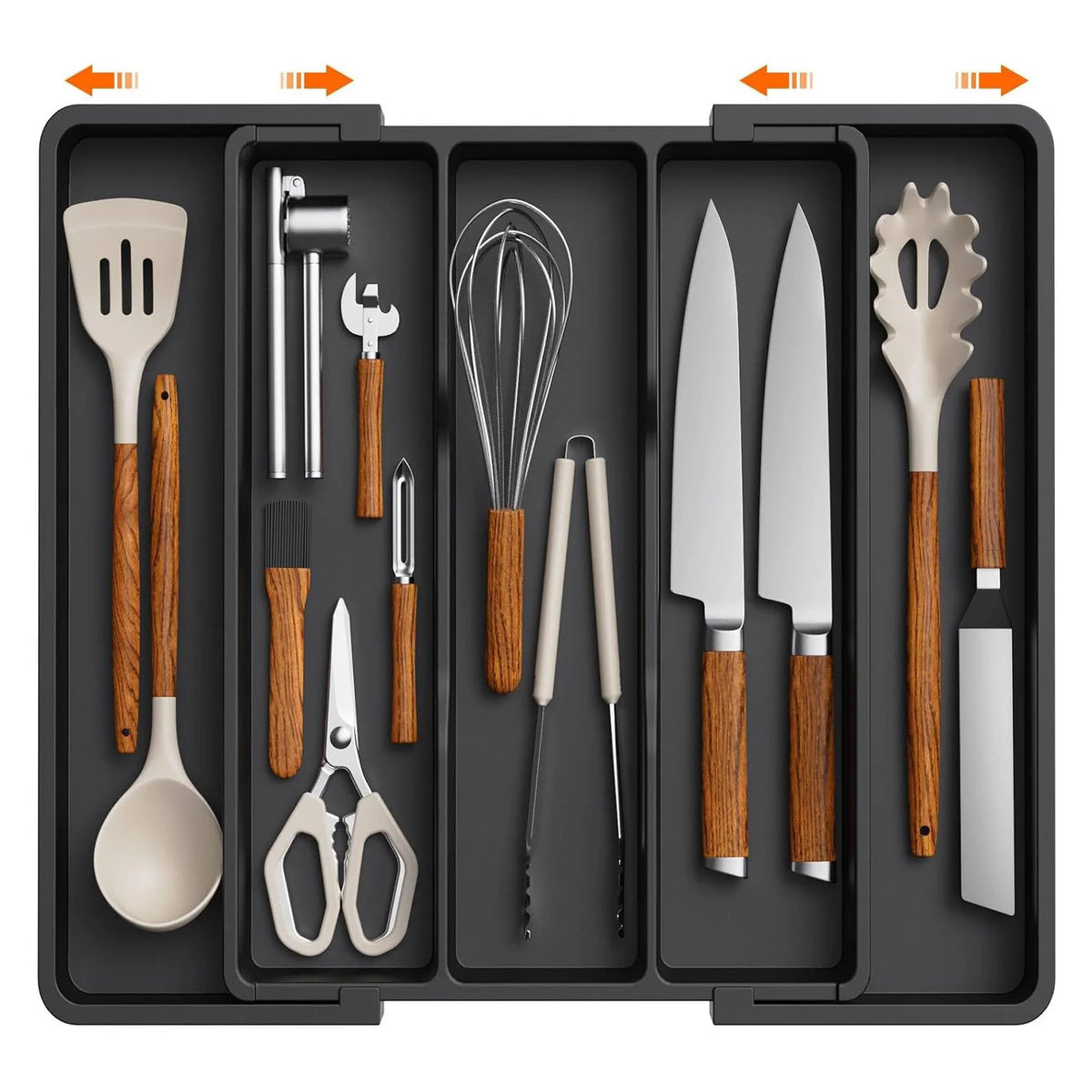 Dropfilterstore Expandable Silverware Drawer Organizer