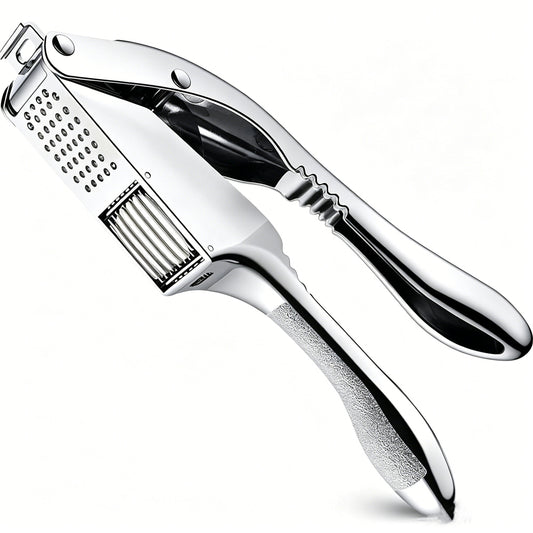 Dropfilterstore 2-in-1 Stainless Steel Garlic Press & Slicer