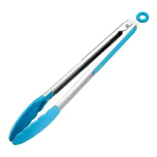 Dropfilterstore 12-Inch Silicone Kitchen Tongs with Locking Design