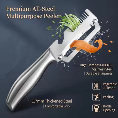 Dropfilterstore 2-in-1 Vegetable Peeler & Bottle Opener,