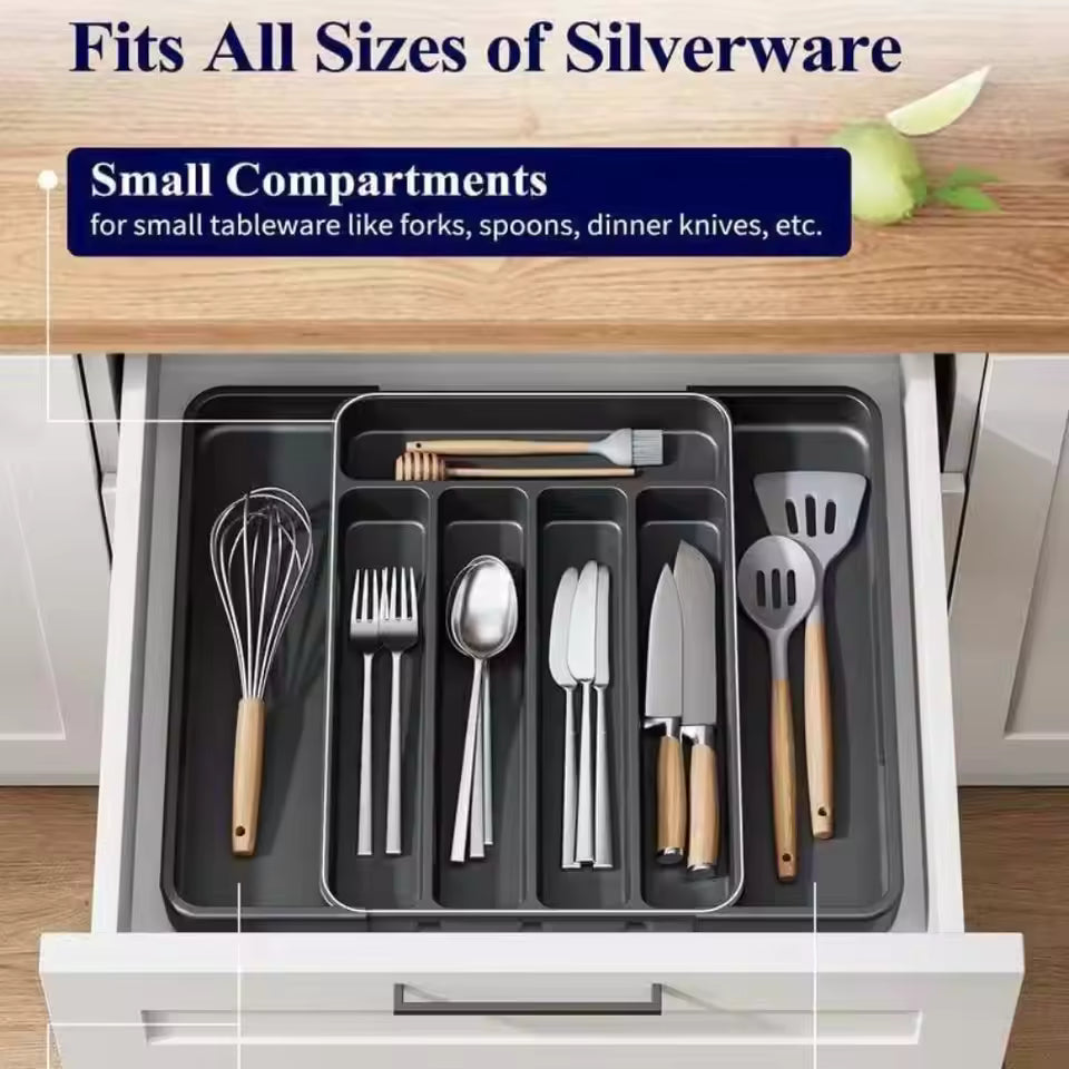 Dropfilterstore Expandable Cutlery Drawer Organizer